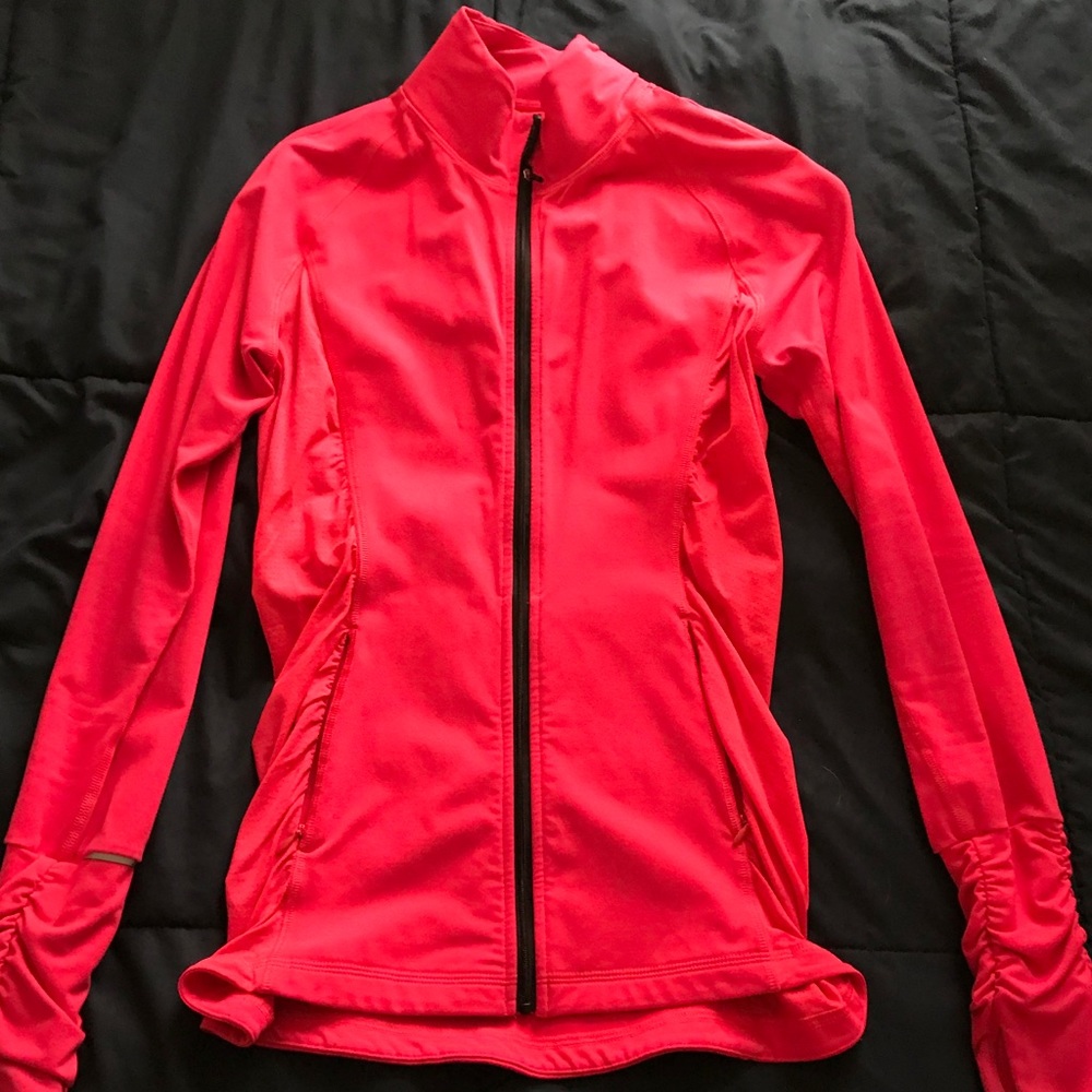Pink Victoria’s Secret long sleeve exercise top